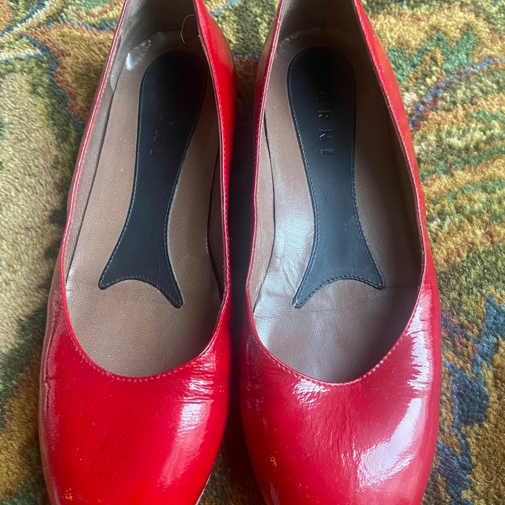 Marni Women's Red Flats size 39